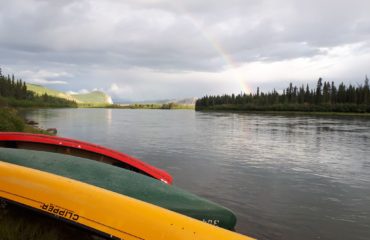 Canoes by the Yukon River