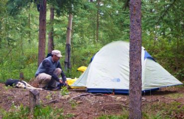Camping by Yukon River
